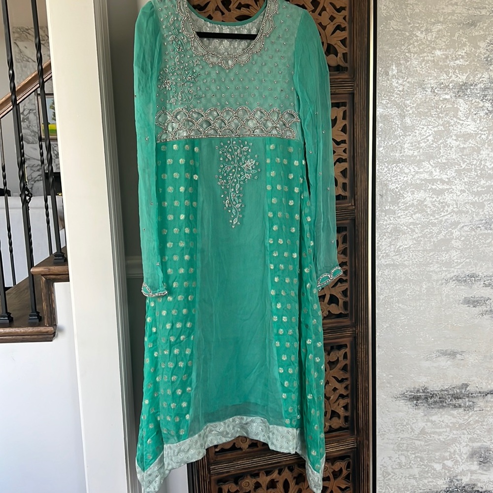 COPY - Pure chiffon embroidered dress